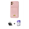 MARSİLYAN™- iPhone 11 Kılıf Vadi Çizgi Prime - Siyah Bilvis 5in1 3D Magic Cam Ekran Koruyucu + Kamera Lens Koruma Cam - SF