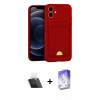 MARSİLYAN™- iPhone 11 Kılıf Vadi Çizgi Prime - Siyah Bilvis 5in1 3D Magic Cam Ekran Koruyucu + Kamera Lens Koruma Cam - SF