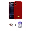 MARSİLYAN™- iPhone 11 Kılıf Vadi Çizgi Prime - Siyah Bilvis 5in1 3D Magic Cam Ekran Koruyucu + Pers Alüminyum Kamera Lens - KI