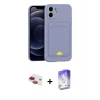 MARSİLYAN™- iPhone 11 Kılıf Vadi Çizgi Prime - Siyah Bilvis 5in1 3D Magic Cam Ekran Koruyucu + Pers Alüminyum Kamera Lens - KI