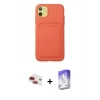 MARSİLYAN™- iPhone 11 Kılıf Vadi Çizgi Prime - Siyah Bilvis 5in1 3D Magic Cam Ekran Koruyucu + Pers Alüminyum Kamera Lens - KI