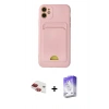 MARSİLYAN™- iPhone 11 Kılıf Vadi Çizgi Prime - Siyah Bilvis 5in1 3D Magic Cam Ekran Koruyucu + Pers Alüminyum Kamera Lens - KI