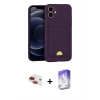 MARSİLYAN™- iPhone 11 Kılıf Vadi Çizgi Prime - Siyah Bilvis 5in1 3D Magic Cam Ekran Koruyucu + Pers Alüminyum Kamera Lens - KI
