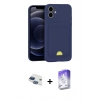 MARSİLYAN™- iPhone 11 Kılıf Vadi Çizgi Prime - Siyah Bilvis 5in1 3D Magic Cam Ekran Koruyucu + Pers Alüminyum Kamera Lens - LT