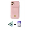 MARSİLYAN™- iPhone 11 Kılıf Vadi Çizgi Prime - Siyah Bilvis 5in1 3D Magic Cam Ekran Koruyucu + Raze Metal Kamera Lens - MI