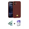 MARSİLYAN™- iPhone 11 Kılıf Vadi Çizgi Prime - Siyah Bilvis 5in1 3D Magic Cam Ekran Koruyucu + Raze Metal Kamera Lens - MI