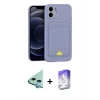 MARSİLYAN™- iPhone 11 Kılıf Vadi Çizgi Prime - Siyah Bilvis 5in1 3D Magic Cam Ekran Koruyucu + Raze Metal Kamera Lens - MI