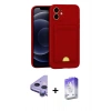 MARSİLYAN™- iPhone 11 Kılıf Vadi Çizgi Prime - Siyah Bilvis 5in1 3D Magic Cam Ekran Koruyucu + Raze Metal Kamera Lens - MR