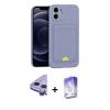 MARSİLYAN™- iPhone 11 Kılıf Vadi Çizgi Prime - Siyah Bilvis 5in1 3D Magic Cam Ekran Koruyucu + Raze Metal Kamera Lens - MR