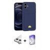 MARSİLYAN™- iPhone 11 Kılıf Vadi Çizgi Prime - Siyah Bilvis 5in1 3D Magic Cam Ekran Koruyucu + Raze Metal Kamera Lens - GS