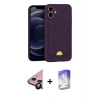 MARSİLYAN™- iPhone 11 Kılıf Vadi Çizgi Prime - Siyah Bilvis 5in1 3D Magic Cam Ekran Koruyucu + Raze Metal Kamera Lens - SH