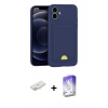 MARSİLYAN™- iPhone 11 Kılıf Vadi Çizgi Prime - Siyah Bilvis 5in1 3D Magic Cam Ekran Koruyucu + Renkli Kamera Lens Koruma Cam - YL