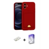 MARSİLYAN™- iPhone 11 Kılıf Vadi Çizgi Prime - Siyah Bilvis 5in1 3D Magic Cam Ekran Koruyucu + Renkli Kamera Lens Koruma Cam - TU