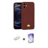 MARSİLYAN™- iPhone 11 Kılıf Vadi Çizgi Prime - Siyah Bilvis 5in1 3D Magic Cam Ekran Koruyucu + Renkli Kamera Lens Koruma Cam - SI