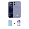 MARSİLYAN™- iPhone 11 Kılıf Vadi Çizgi Prime - Siyah Bilvis 5in1 3D Magic Cam Ekran Koruyucu + Neon Fosforlu Kamera Lens - TU