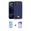 MARSİLYAN™- iPhone 11 Kılıf Vadi Çizgi Prime - Siyah Bilvis 5in1 3D Magic Cam Ekran Koruyucu + Neon Fosforlu Kamera Lens - TU