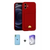 MARSİLYAN™- iPhone 11 Kılıf Vadi Çizgi Prime - Siyah Bilvis 5in1 3D Magic Cam Ekran Koruyucu + Neon Fosforlu Kamera Lens - YL