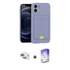 MARSİLYAN™- iPhone 11 Kılıf Vadi Çizgi Prime - Siyah Bilvis 5in1 3D Magic Cam Ekran Koruyucu + Pers Alüminyum Kamera Lens - YL