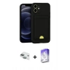 MARSİLYAN™- iPhone 11 Kılıf Vadi Çizgi Prime - Siyah Bilvis 5in1 3D Magic Cam Ekran Koruyucu + Pers Alüminyum Kamera Lens - YL