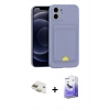 MARSİLYAN™- iPhone 11 Kılıf Vadi Çizgi Prime - Siyah Bilvis 5in1 5D Magic Hayalet Cam Ekran Koruyucu + Pers Alüminyum Kamera Lens - GD