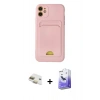 MARSİLYAN™- iPhone 11 Kılıf Vadi Çizgi Prime - Siyah Bilvis 5in1 5D Magic Hayalet Cam Ekran Koruyucu + Pers Alüminyum Kamera Lens - GD