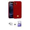 MARSİLYAN™- iPhone 11 Kılıf Vadi Çizgi Prime - Siyah Bilvis 5in1 5D Magic Hayalet Cam Ekran Koruyucu + Pers Alüminyum Kamera Lens - GD
