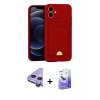 MARSİLYAN™- iPhone 11 Kılıf Vadi Çizgi Prime - Siyah Bilvis 5in1 5D Magic Hayalet Cam Ekran Koruyucu + Raze Metal Kamera Lens - MR
