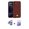 MARSİLYAN™- iPhone 11 Kılıf Vadi Çizgi Prime - Siyah Bilvis 5in1 5D Magic Hayalet Cam Ekran Koruyucu + Raze Metal Kamera Lens - MR
