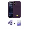 MARSİLYAN™- iPhone 11 Kılıf Vadi Çizgi Prime - Siyah Bilvis 5in1 5D Magic Hayalet Cam Ekran Koruyucu + Raze Metal Kamera Lens - MR