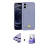 MARSİLYAN™- iPhone 11 Kılıf Vadi Çizgi Prime - Siyah Bilvis 5in1 5D Magic Hayalet Cam Ekran Koruyucu + Raze Metal Kamera Lens - MR