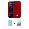MARSİLYAN™- iPhone 11 Kılıf Vadi Çizgi Prime - Siyah Bilvis 5in1 5D Magic Hayalet Cam Ekran Koruyucu + Neon Fosforlu Kamera Lens - YL