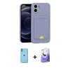 MARSİLYAN™- iPhone 11 Kılıf Vadi Çizgi Prime - Siyah Bilvis 5in1 5D Magic Hayalet Cam Ekran Koruyucu + Neon Fosforlu Kamera Lens - YL