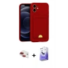MARSİLYAN™- iPhone 11 Kılıf Vadi Çizgi Prime - Siyah Bilvis 5in1 5D Magic Hayalet Cam Ekran Koruyucu + Pers Alüminyum Kamera Lens - KI