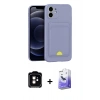 MARSİLYAN™- iPhone 11 Kılıf Vadi Çizgi Prime - Siyah Bilvis 5in1 5D Magic Hayalet Cam Ekran Koruyucu + PVD Metal Kamera Lens - TU