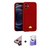 MARSİLYAN™- iPhone 11 Kılıf Vadi Çizgi Prime - Siyah Bilvis 5in1 5D Magic Hayalet Cam Ekran Koruyucu + Raze Metal Kamera Lens - SH