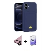 MARSİLYAN™- iPhone 11 Kılıf Vadi Çizgi Prime - Siyah Bilvis 5in1 5D Magic Hayalet Cam Ekran Koruyucu + Raze Metal Kamera Lens - SH