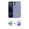 MARSİLYAN™- iPhone 11 Kılıf Vadi Çizgi Prime - Siyah Bilvis 5in1 5D Magic Hayalet Cam Ekran Koruyucu + Raze Metal Kamera Lens - MI