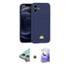 MARSİLYAN™- iPhone 11 Kılıf Vadi Çizgi Prime - Siyah Bilvis 5in1 5D Magic Hayalet Cam Ekran Koruyucu + Raze Metal Kamera Lens - KI