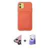 MARSİLYAN™- iPhone 11 Kılıf Vadi Çizgi Prime - Siyah Bilvis 5in1 5D Magic Hayalet Cam Ekran Koruyucu + Raze Metal Kamera Lens - SH