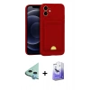 MARSİLYAN™- iPhone 11 Kılıf Vadi Çizgi Prime - Siyah Bilvis 5in1 5D Magic Hayalet Cam Ekran Koruyucu + Raze Metal Kamera Lens - MI
