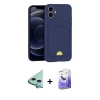 MARSİLYAN™- iPhone 11 Kılıf Vadi Çizgi Prime - Siyah Bilvis 5in1 5D Magic Hayalet Cam Ekran Koruyucu + Raze Metal Kamera Lens - MI