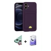 MARSİLYAN™- iPhone 11 Kılıf Vadi Çizgi Prime - Siyah Bilvis 5in1 5D Magic Hayalet Cam Ekran Koruyucu + Raze Metal Kamera Lens - KI