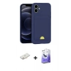 MARSİLYAN™- iPhone 11 Kılıf Vadi Çizgi Prime - Siyah Bilvis 5in1 5D Magic Hayalet Cam Ekran Koruyucu + Renkli Kamera Lens Koruma Cam - YL