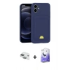 MARSİLYAN™- iPhone 11 Kılıf Vadi Çizgi Prime - Siyah Bilvis 5in1 5D Magic Hayalet Cam Ekran Koruyucu + Pers Alüminyum Kamera Lens - YL