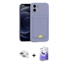 MARSİLYAN™- iPhone 11 Kılıf Vadi Çizgi Prime - Siyah Bilvis 5in1 5D Magic Hayalet Cam Ekran Koruyucu + Pers Alüminyum Kamera Lens - YL