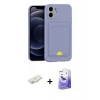 MARSİLYAN™- iPhone 11 Kılıf Vadi Çizgi Prime - Siyah Bilvis 5in1 5D Magic Hayalet Cam Ekran Koruyucu + Renkli Kamera Lens Koruma Cam - YL