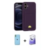 MARSİLYAN™- iPhone 11 Kılıf Vadi Çizgi Prime - Siyah Bilvis 5in1 5D Magic Hayalet Cam Ekran Koruyucu + Neon Fosforlu Kamera Lens - YL