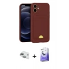 MARSİLYAN™- iPhone 11 Kılıf Vadi Çizgi Prime - Siyah Bilvis 5in1 5D Magic Hayalet Cam Ekran Koruyucu + Pers Alüminyum Kamera Lens - YL