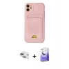 MARSİLYAN™- iPhone 11 Kılıf Vadi Çizgi Prime - Siyah Bilvis 5in1 5D Magic Hayalet Cam Ekran Koruyucu + Pers Alüminyum Kamera Lens - YL