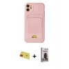 MARSİLYAN™- iPhone 11 Kılıf Vadi Çizgi Prime - Siyah Bilvis Hayalet Cam Ekran Koruyucu + Rainbow Kamera Lens Koruma Cam - KI